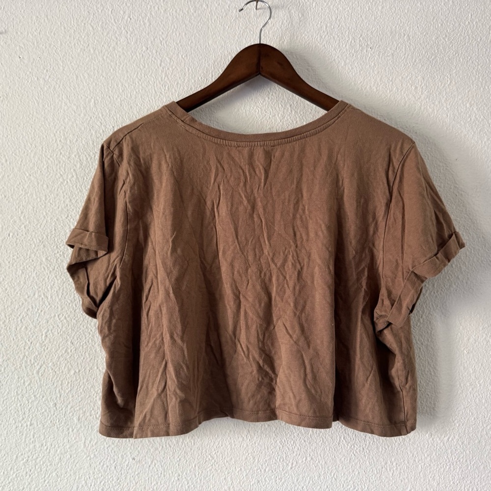 Desert Dreamin Love Peace Lazy Days Cropped Tee Large Boho Wanderlust Western - Picture 9 of 11